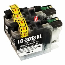 2x LC3013 LC3011 Black Ink Compatible for MFC-J491DW J497DW MFC-J895DW J690DW