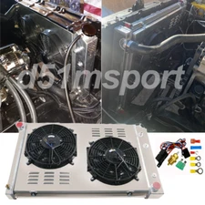 3 Row Radiator Fan Shroud Relay Kit For Chevy C/K C10 C20 C30 Pickup Truck 73-87