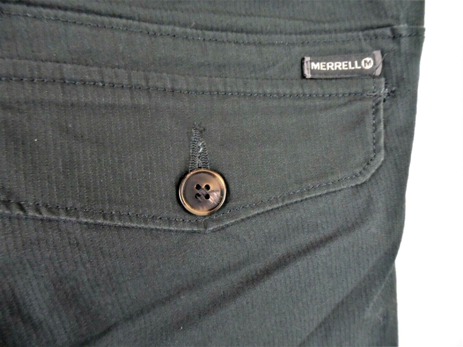 Pantaloni Merrell donna taglia 2 cropped verde bosco casual comodi sport outdoor