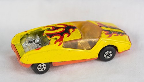 1973 MATCHBOX Superfast DATSUN 126X No.33 Lesney YELLOW with flames - Picture 3 of 4