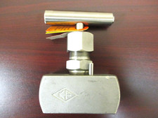 KF Industries 1" NPT Needle Valve, Stainless, 6000 PSI, N14-10HT