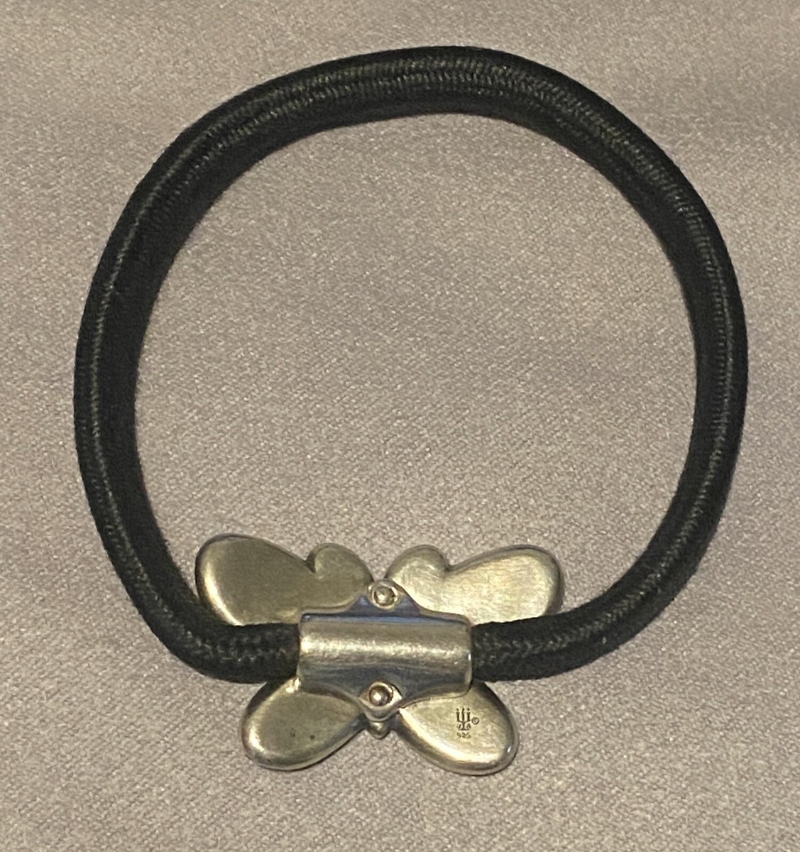 James Avery Retired Hard to Find Silver Butterfly Hair Pony  display picture 1