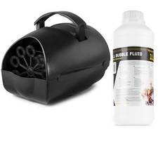 MACCHINA BOLLE DI SAPONE (batteria o corrente) + 1 LT. LIQUIDO x party feste