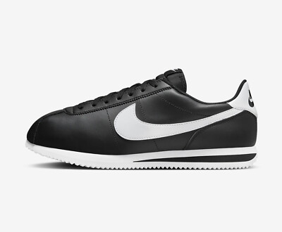 Nike Cortez Classic Leather OG Black White Nby DM4044-001 sz 10 Men's Retro