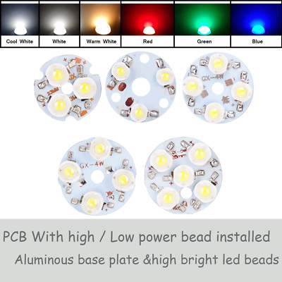 3X LED Chip Light Beads 3W 4W 5W For Ceiling Candle Spotlight PCB Bulbs Colorful