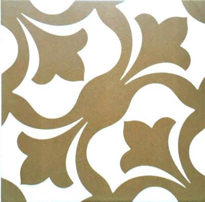 8X8 Tulip Brown White Porcelain Stoneware Wall Floor Indoor Tile (by the piece) 