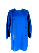 Geoffrey Beene VTG boiled wool chore coat cardigan XL Swans of New York