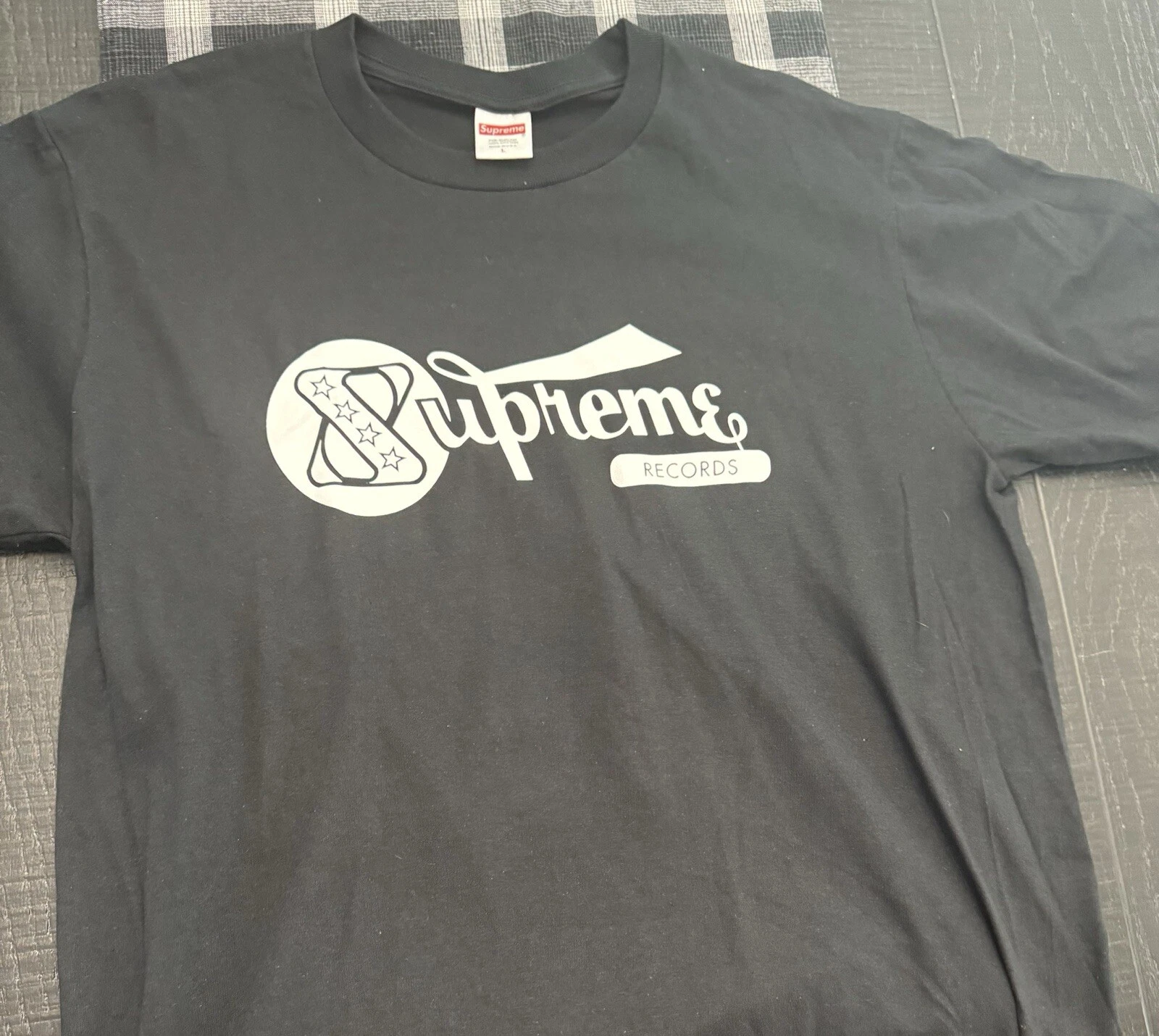 Tee shirt Supreme Records taille L Supreme Records logo imprimé