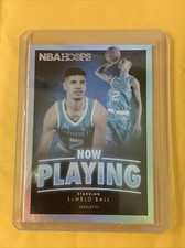 2020-21 NBA Hoops LaMelo Ball Now Playing Rookie Holo Insert Hornets SP
