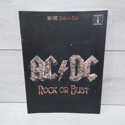 Rock Or Bust - AC/DC Music Book Guitar Tab Edition US Import Good Condition 