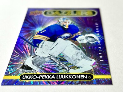 2021-22 Upper Deck Ukko-Pekka Luukkonen Purple Dazzlers Refractor