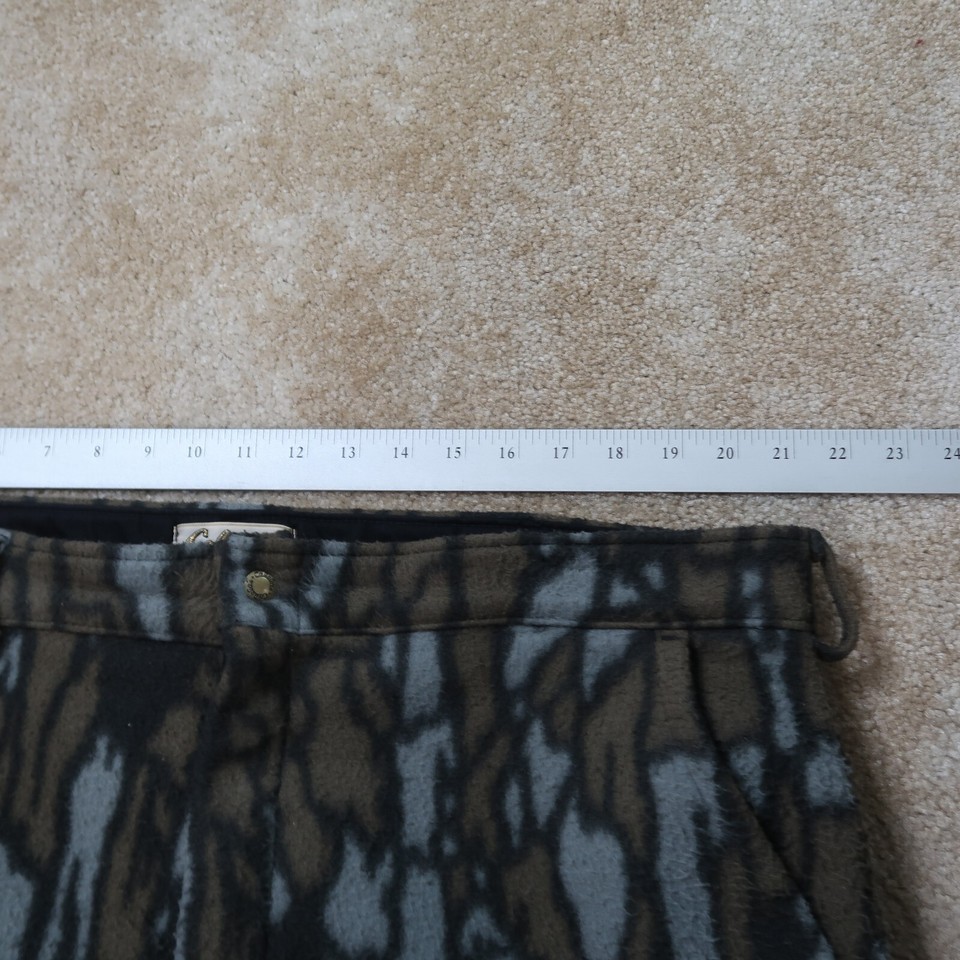 Vintage Cabelas Hunting Pants Mens 42x34 Green Polar Fleece Made In USA