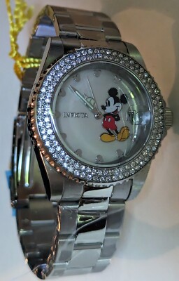 Invicta Mickey Mouse 26238 Women's Quartz Watch Mother Of Pearl