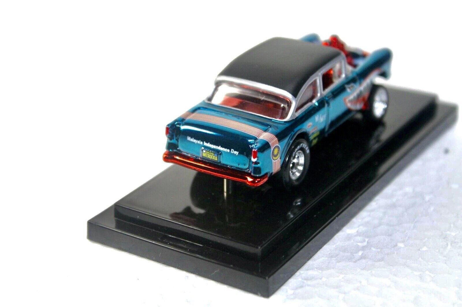 RARE- CANDY APPLE RED '55 CHEVY- BLUE CARD-HOT WHEELS-ORIGINAL-VHTF-LIMITED  ED.