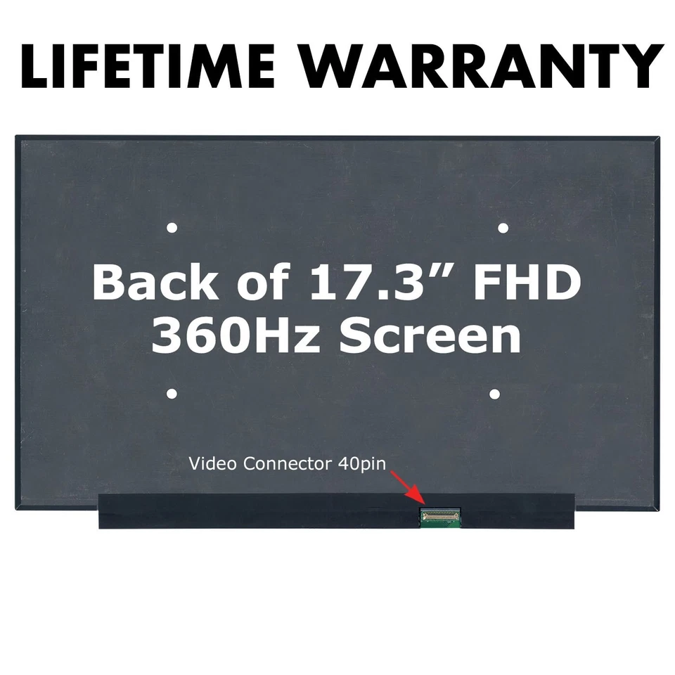 BOE NE173FHM-NZ6 V8.0 FHD 360Hz 40pin LED LCD Screen + Tools SCREENARAMA * FAST - Image 2 of 4