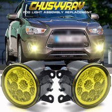 Yellow Bumper Fog Lamp Light For Mitsubishi Outlander Sport Asx Rvr 2007-2020