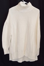 French Connection Women's Sleeve Sweater Cream Size Medium