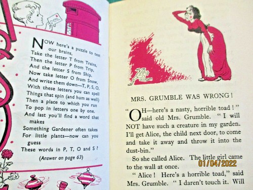 Enid Blyton NINTH BEDSIDE BOOK 1st edition 1957 HC GRACE LODGE - Picture 7 of 9