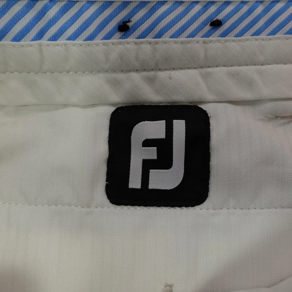Мужские спортивные штаны Footjoy FJ 34x29 цвета слоновой кости хаки эластичные Chino Performance для гольфа - Изображение 4 из 4