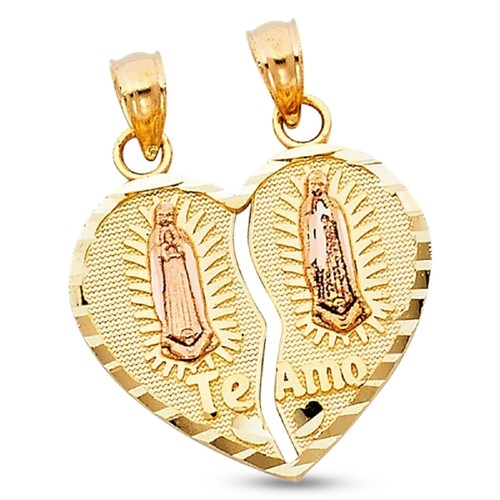 14k Yellow Rose Gold Guadalupe Broken 