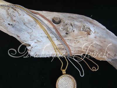 GENUINE STERLINA MI MILANO 24'' 60cm NECKLACE/CHAIN FOR COIN/MONEDA KEEPER/LOCKET