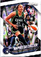 2025 Panini Prizm WNBA #8 Napheesa Collier White Seismic Prizms