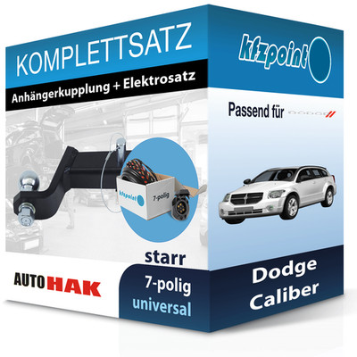 AUTO HAK Anhängekupplung starr und E-Satz 7polig für Dodge Caliber 06- neu