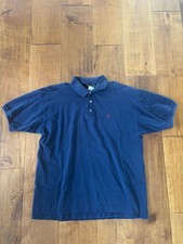 Ralph Lauren Classic Fit Navy Blue Short Sleeve Polo Shirt with Red Logo