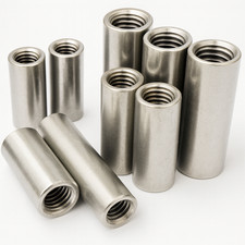 A2 STAINLESS STEEL ALL THREAD SLEEVE ROD BAR STUD ROUND CONNECTOR TUBE LONG NUTS