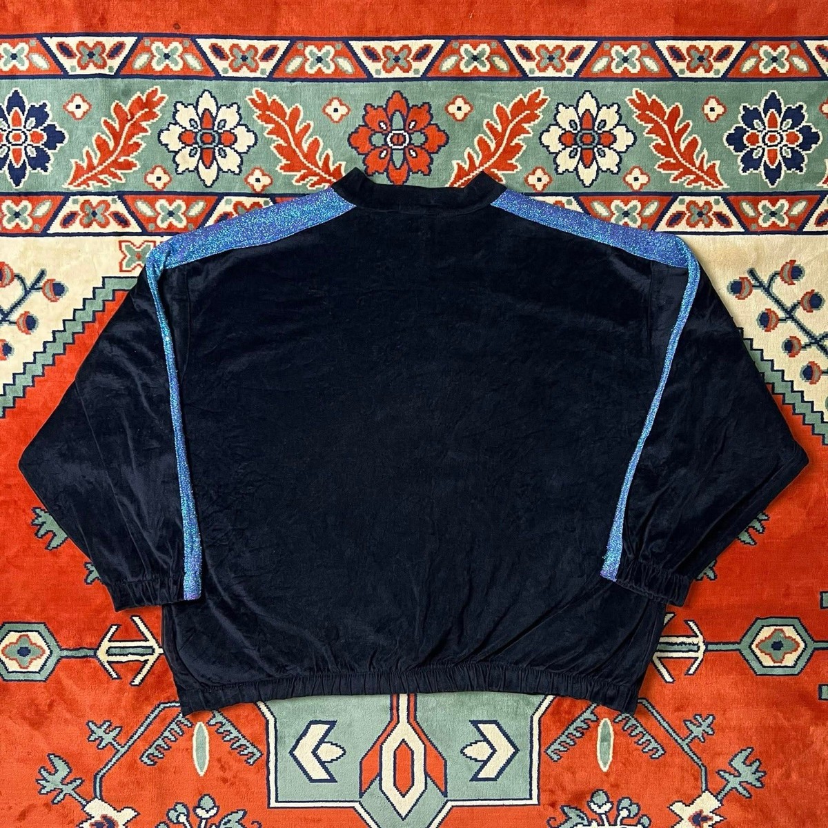 Korn Velour Sequin Track Jacket Vintage 90s Size XL | eBay