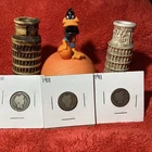 THREE ( 3 ) 1911 BARBER DIMES