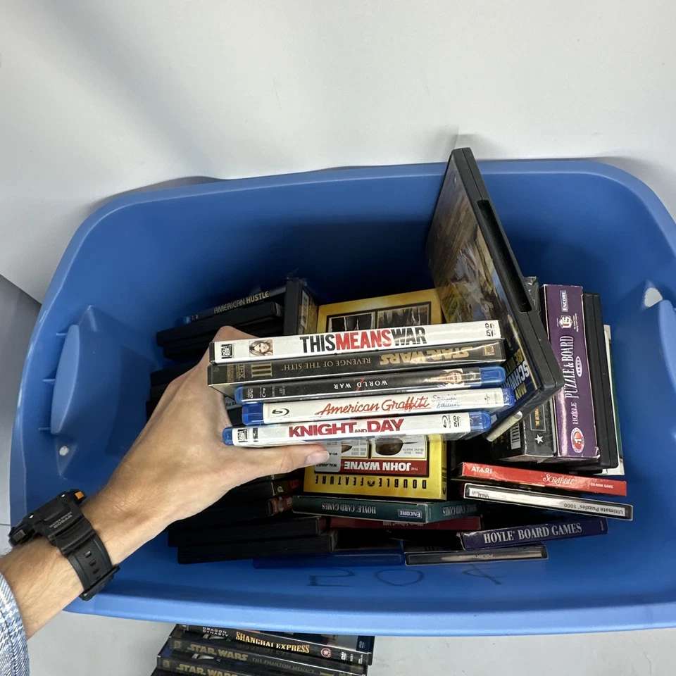 Wholesale Lot Used VG Movie Blu Ray DVDs PC Games Mixed Genre Collection - Image 2 of 4