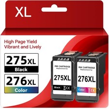 Ink PG-275XL CL-276XL Ink Cartridges for Canon Pixma TS3522 TS3520 TR4722 TS3722