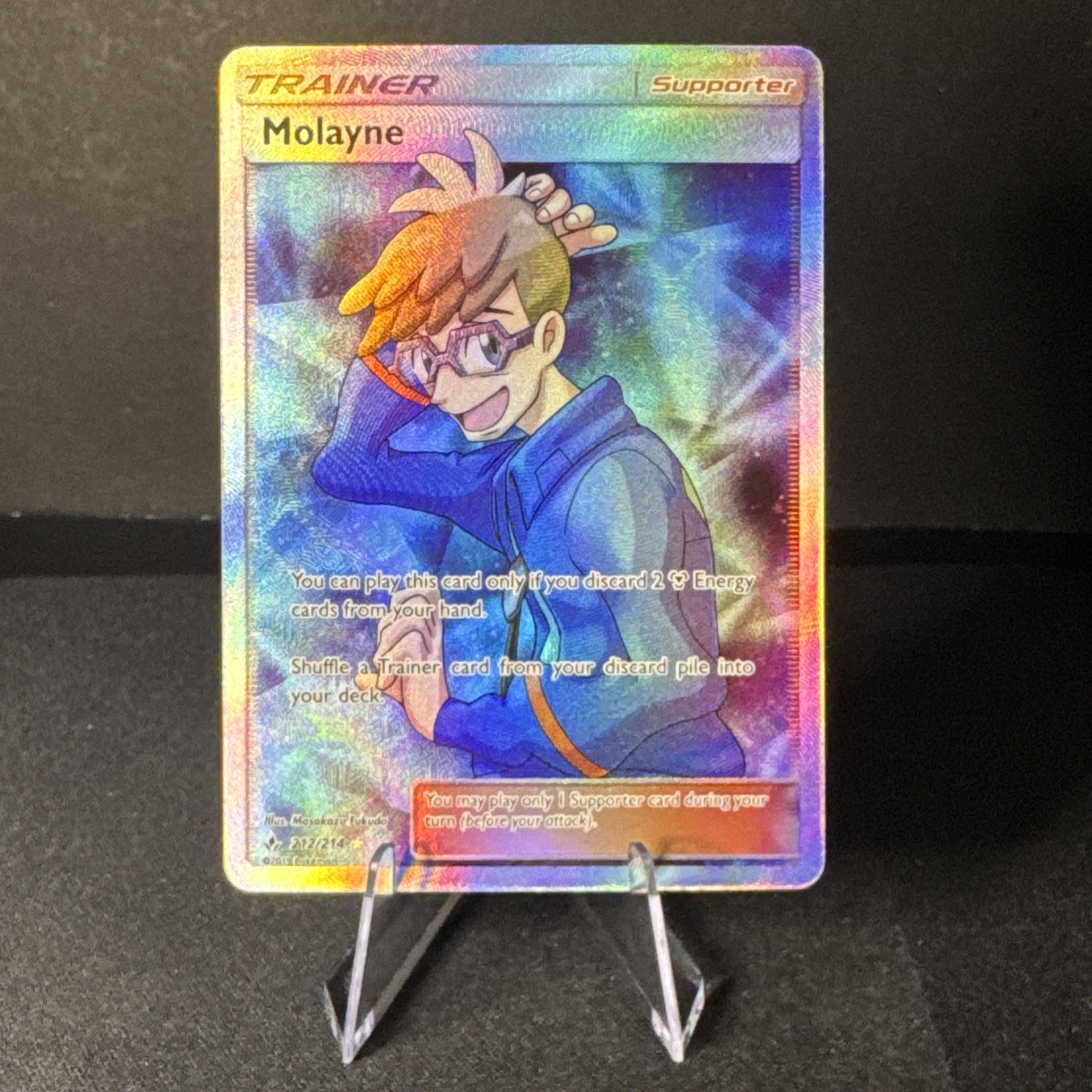 Molayne (Full Art) 212/214 Ultra Rare SM - Unbroken Bonds Pokémon Card NM/LP