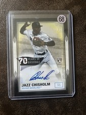 2021 Topps - 70 Years of Baseball Autographs Jazz Chisholm #70YA-JAZ Black /50