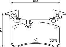 HELLA PAGID Bremsbelagsatz Scheibenbremse 8DB 355 014-811 f&uuml;r MERCEDES R230 SL
