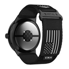 Google Pixel Watch 4/3 45mm Rugged Nylon Band - Stars, Stripes Flag
