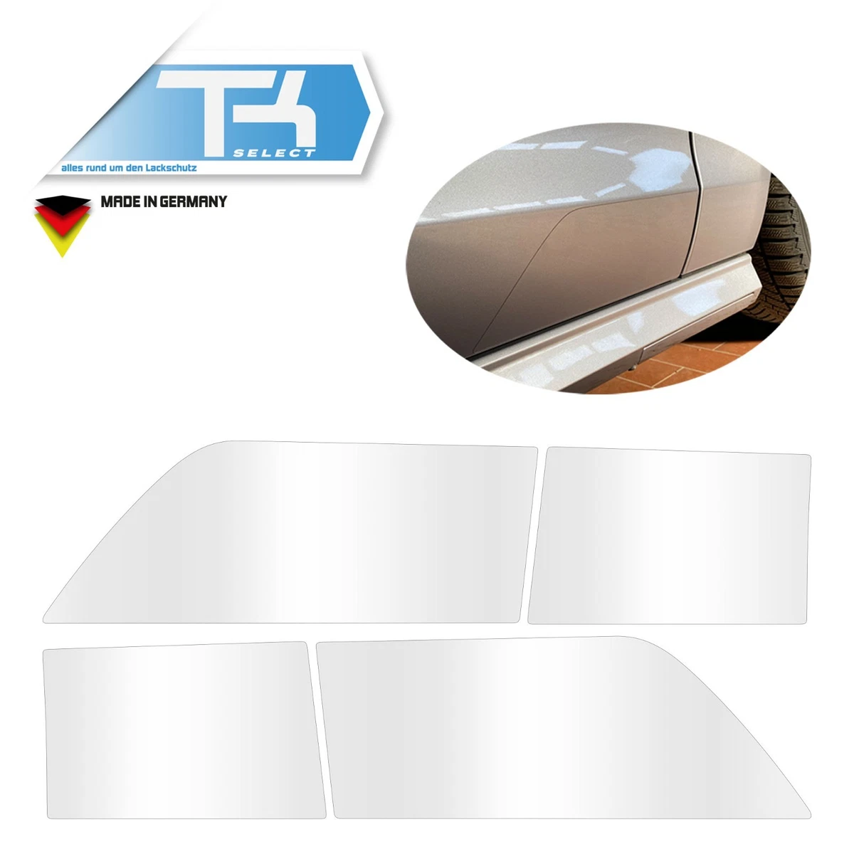 Pellicola Protettiva Per Vernice Auto – 5 Cm X 10 M – Trasparente – Con Raschietto – Antigraffio - 2