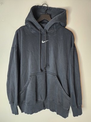 Vintage Nike Center Swoosh Black Hoodie Center Check Travis Scott Size Large 