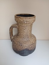 Henkelkrug-Vase Karlsruher Majolika, Fridegar...