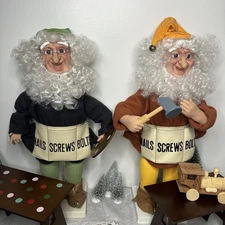 Telco Creations Animated Motion-Ette Santa's Workshop Elf Lot of 2 Vintage Elves