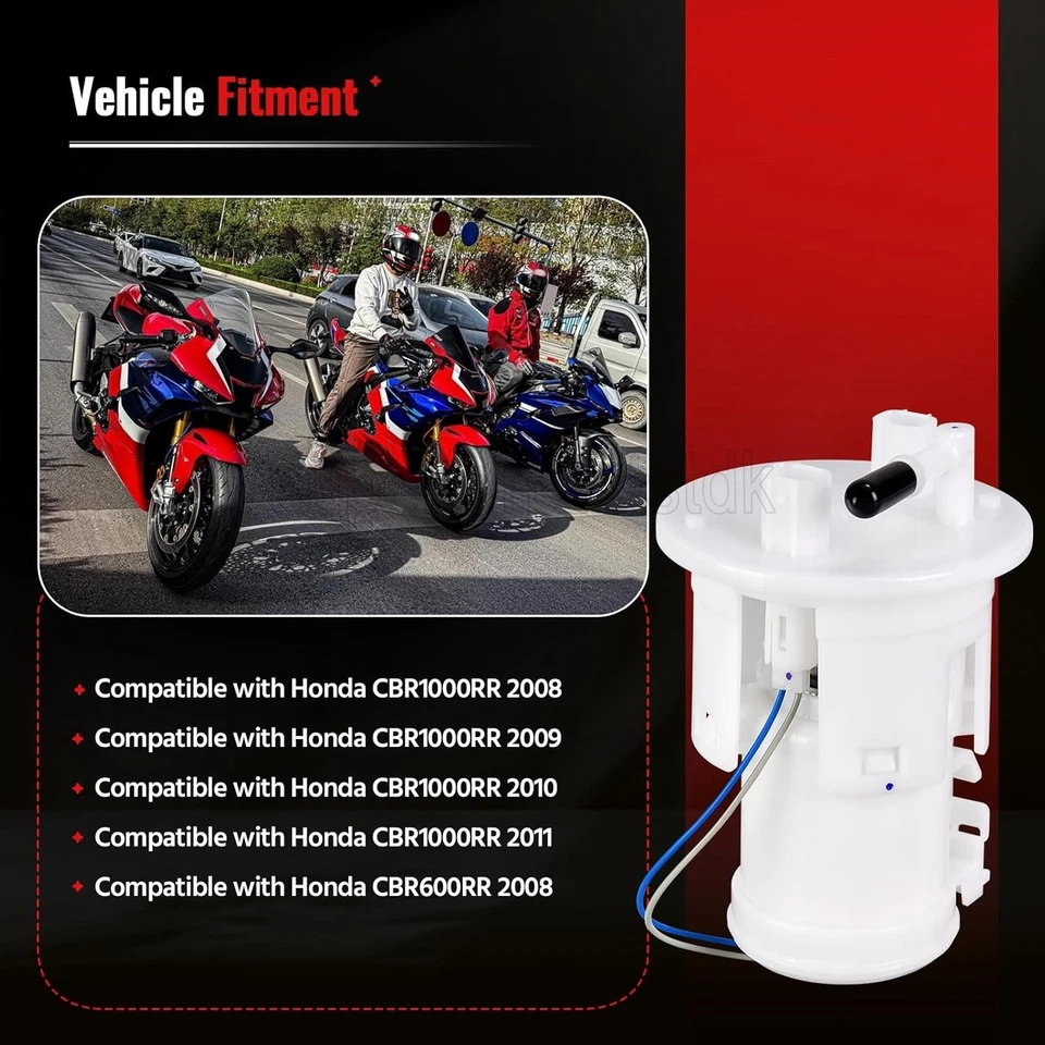 For 2008-2012 Honda CBR1000RR CBR600RR Fuel Pump Module Assembly 16700-MFL-003 — 第 2/4 张图片