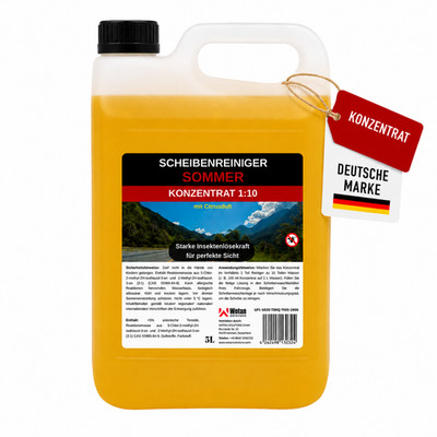 Scheibenreiniger Konzentrat 1:10 Sommer Insektenentferner Auto 5L 20L Bestseller