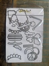 Honey Bee Stamps Die SLEIGH BELLS RING Sled Holiday Christmas Card Making