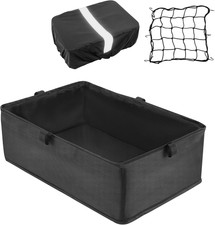 DIRZA Bike Basket Liner with Waterproof Cover and Cargo Net, Heavy Duty Thickene