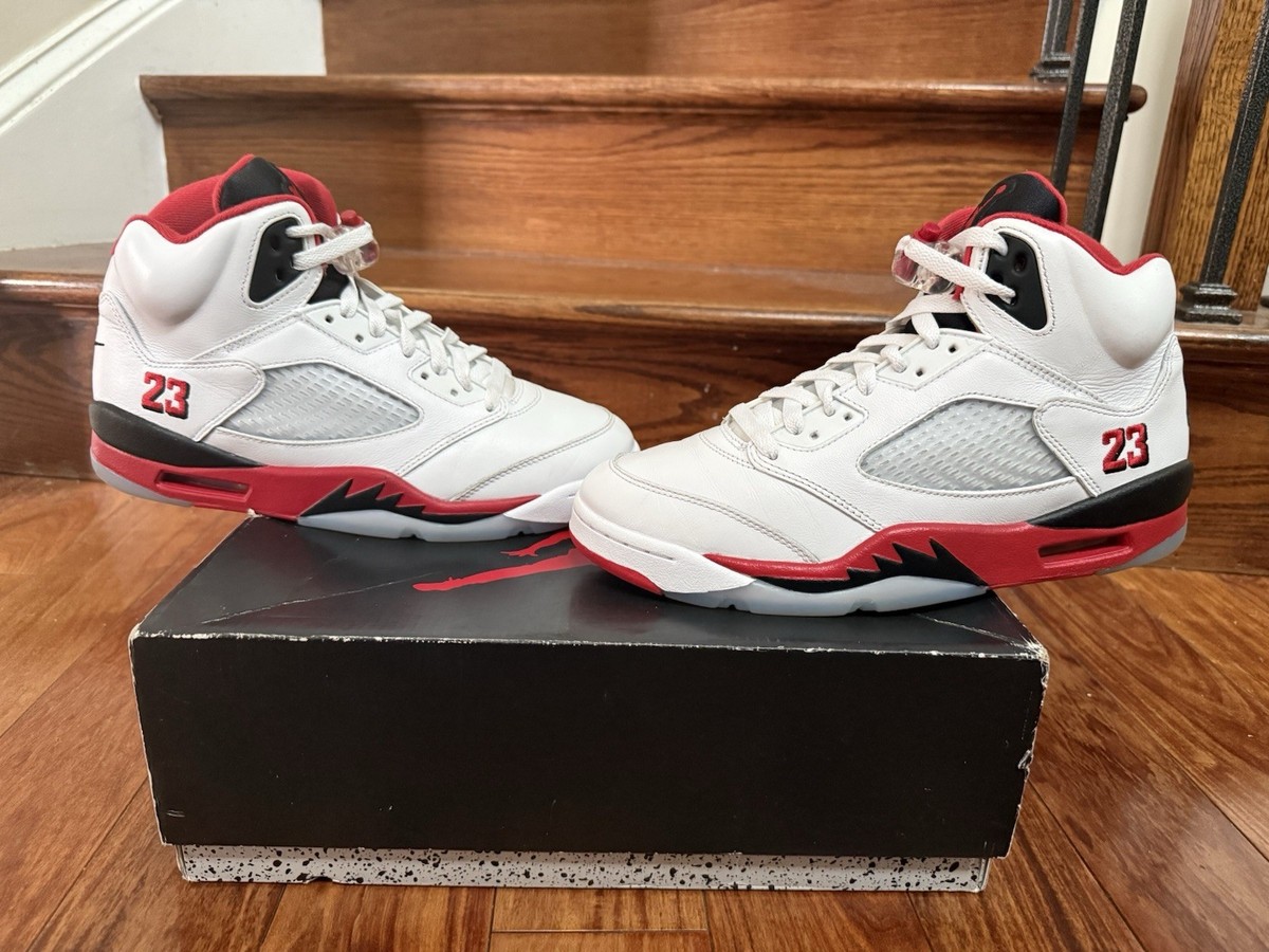 靴 Nike Air Jordan 5 Retro OG Fire Red 2025 Air Jordan 5 Retro 2025 Fire Red Size 9 Og All | eBay