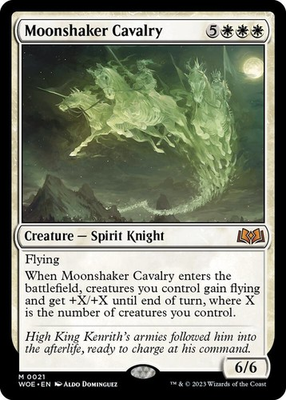 #ad 1x Moonshaker Cavalry Wilds of Eldraine NM MTG $10.99
