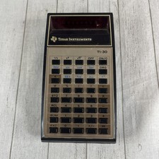 Texas Instruments TI-30 Vintage USA Red LED Calculator - Works