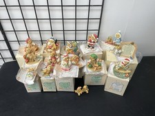 CHERISHED TEDDIES LOT OF 14 Complete In Boxes, Christmas / Winter Themed