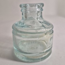 Antique Aqua Sanford 27 Spool Ink Bottle Inkwell